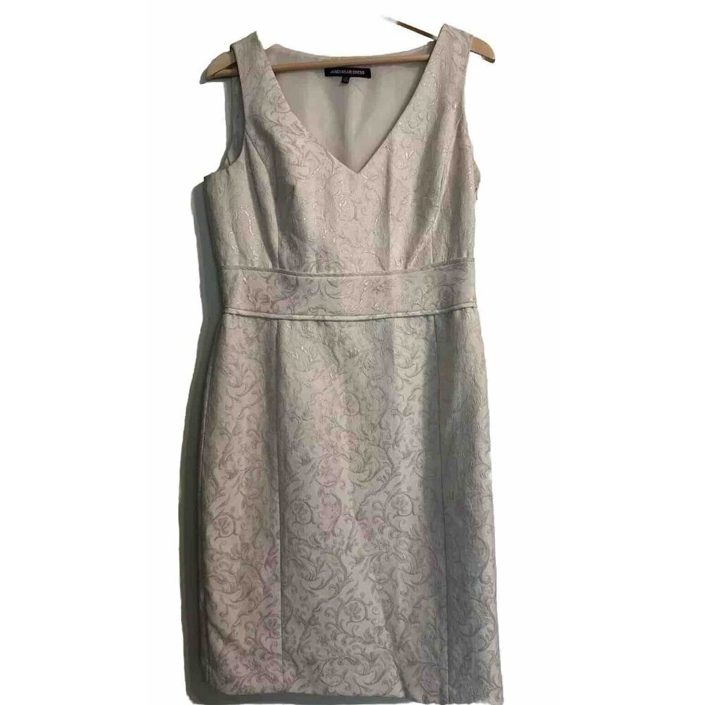 Jones Wear Dress Size 12 Jaquard Texture Royal Elegance